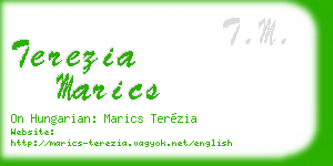 terezia marics business card